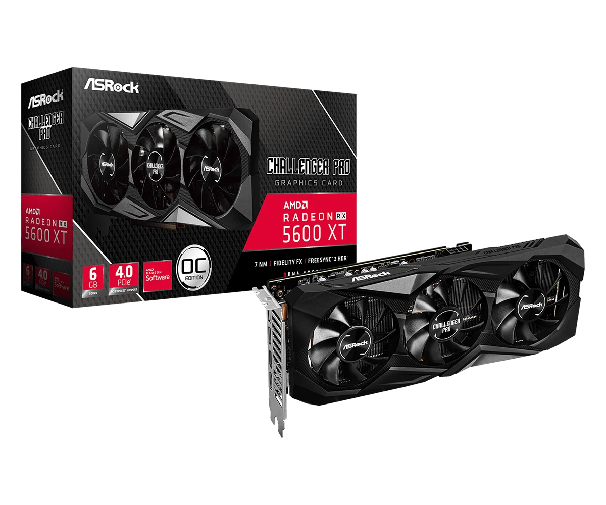 ASRock AMD Radeon RX 5600 XT Challenger Pro 6G OC